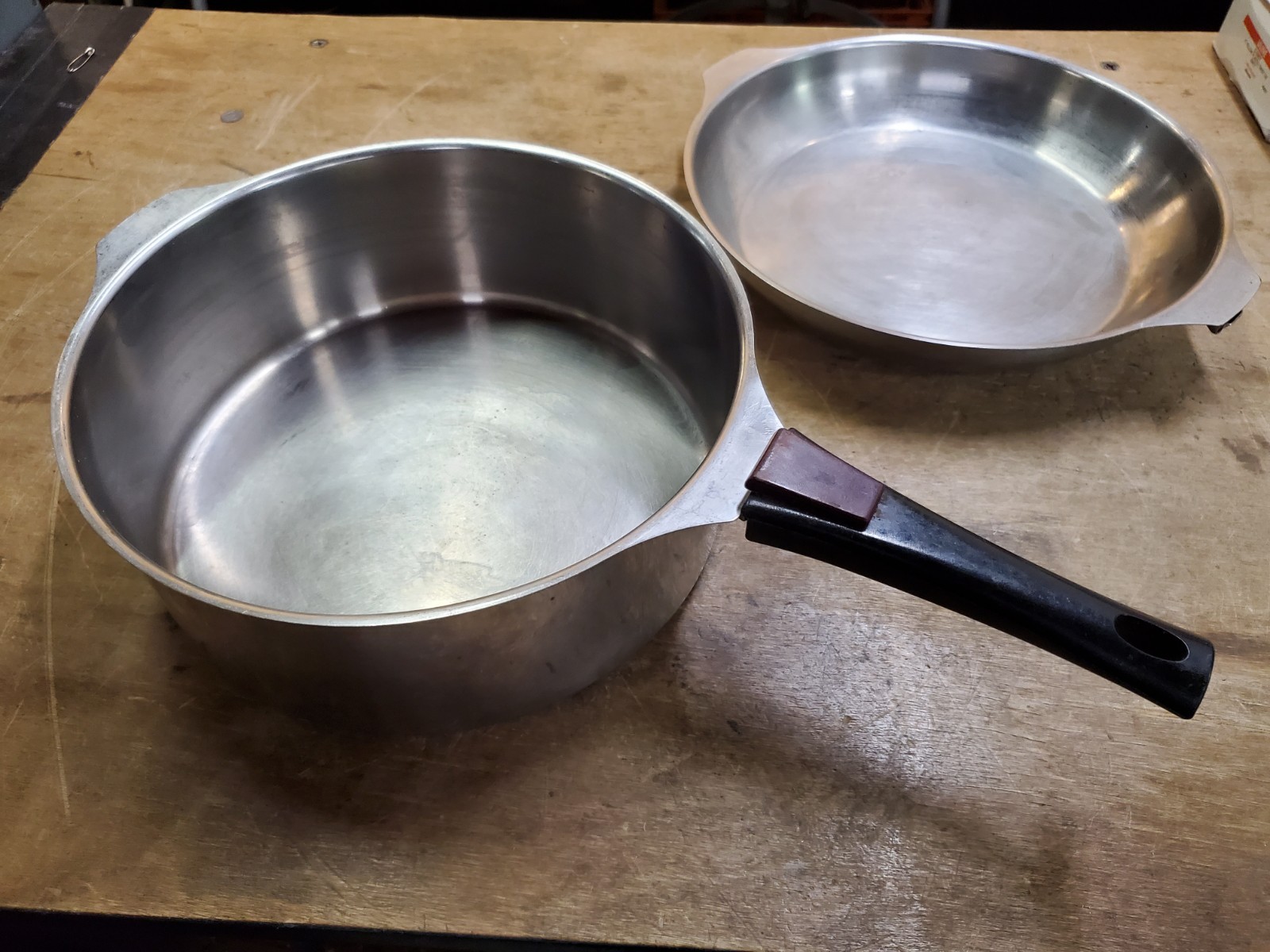 2 Letang Remy France Triplinox Copper Stainless Cookware 10 Skillet 10 Stock Pot