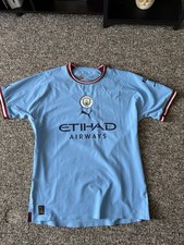 Manchester City 2022 Home Jersey Men  s Large