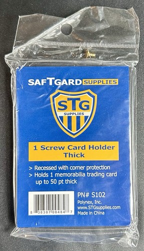 sTg 50 pt Dicke Schraube Sammelkarten Halter safTgard Schutz Hülle - Bild 1 von 2