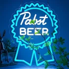Pabst Beer Neon Wall Sign - LED Light for Man Cave, Bar, Pub, Restaurant