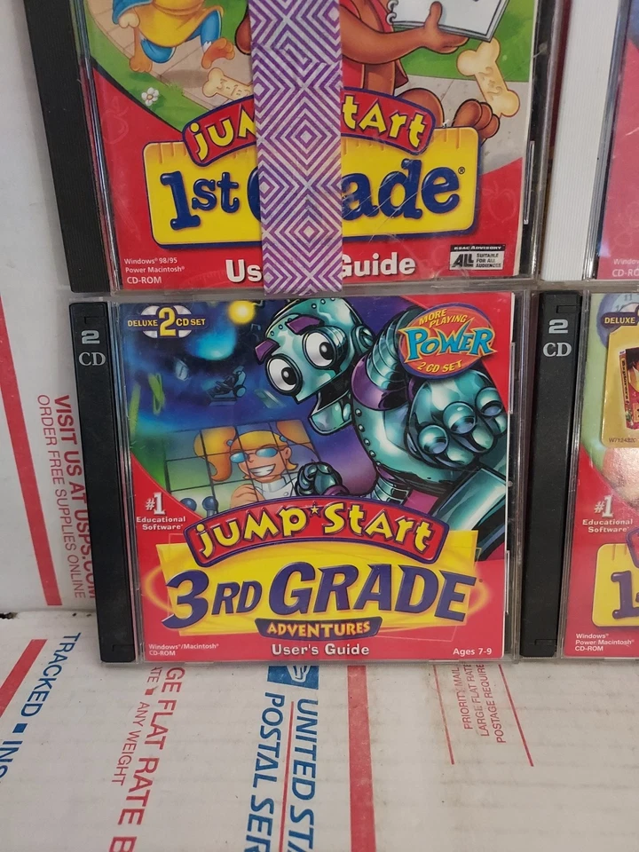 Lot Of 4 Jump Start CD-ROM Learning Games 1st Grade Toddlers 3rd Grade - #163 - Image 3 of 4