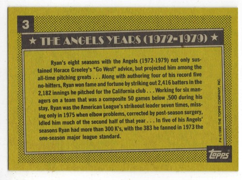 NOLAN RYAN cards ******* U PICK ******* (Buy 2 or more for 60% DISCOUNT) - Picture 51 of 147