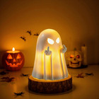 Cute Halloween Ghost Figurine Resin Statue Spooky Party Home Indoor Porch Decor
