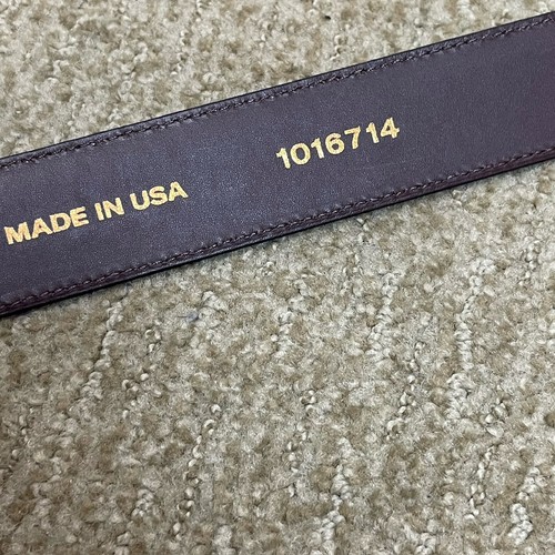 Allen Edmonds Men’s Dress Belt Size 36 Brown Italian Calfskin Leather USA - Picture 8 of 8