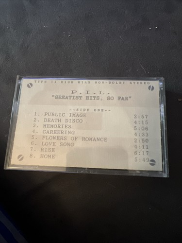 Public Image Limited PiL Greatest Hits So Cassette Promo  - Picture 1 of 3