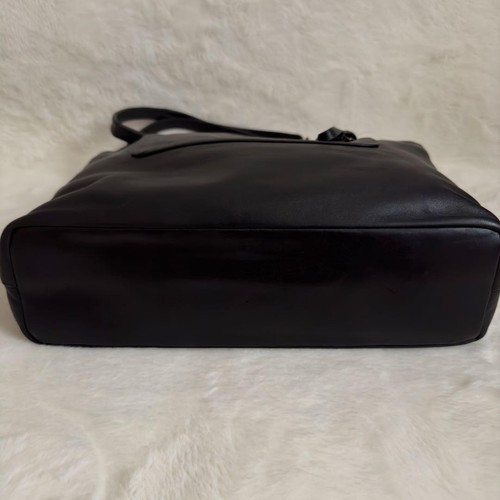 Sac à main fourre-tout PRADA cuir ventes exceptionnelles noir authentique