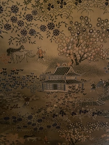 Vintage 40er/50er Jahre Gold Brokat Chinesische Seide Jacke - S - Bild 15 von 21