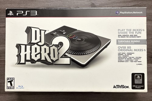 DJ Hero 2 Plattenspieler Controller & Handbuch nur Originalverpackt Ps3 Playstation 3 - Bild 6 von 9
