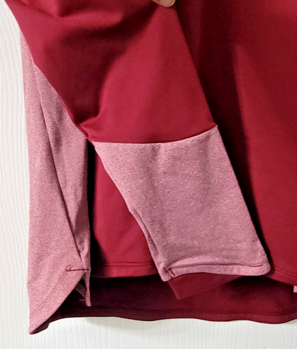 Vintage Neu mit Etikett Under Armour roter weinroter 1/4-Reißverschluss Pullover Größe XL SCHÖN - Bild 3 von 12