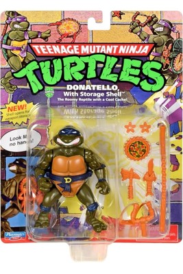 TMNT   Donatello with Storage Shell | Playmates Retro-Figur | Neu & OVP