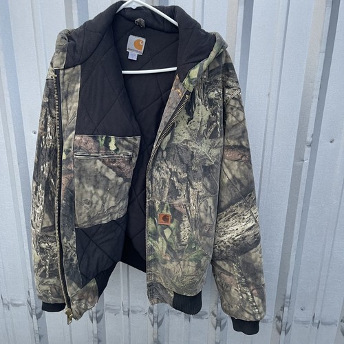 Carhartt Mossy Oak J221-340 Jacke Herren Medium Kapuze Made USA Vintage Aztec �� - Bild 12 von 24