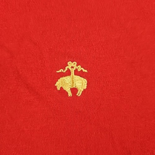 Vtg 100% Cotton Brooks Brothers 346 L  Polo Shirt Performance Red Preppy Mens - Picture 4 of 9