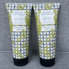BEEKMAN 1802 Lily of The Valley Goat Milk Hand Cream 3.4 fl oz New Set Of 2