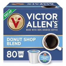 Decaf Donut Shop Blend, Medium Roast, 80 Count, Single Serve Coffee Pods for ...