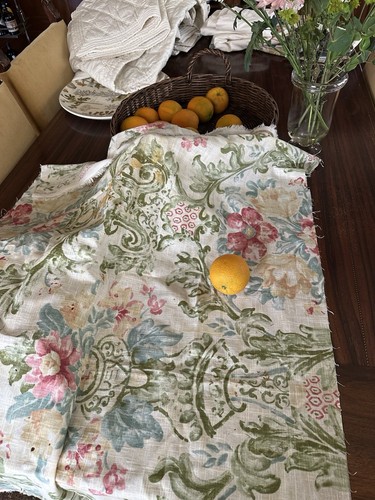 Rare PIERRE DEUX For Kravet Soriano Linen Fabric 32 X 56 Inch - Picture 4 of 4