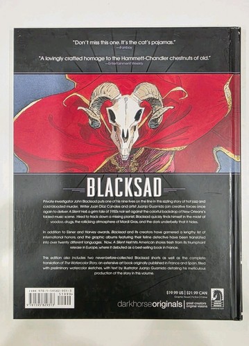 Blacksad - A SILENT HELL - Hardcover Oversized - Canales - Dark Horse - Imagen 3 de 3