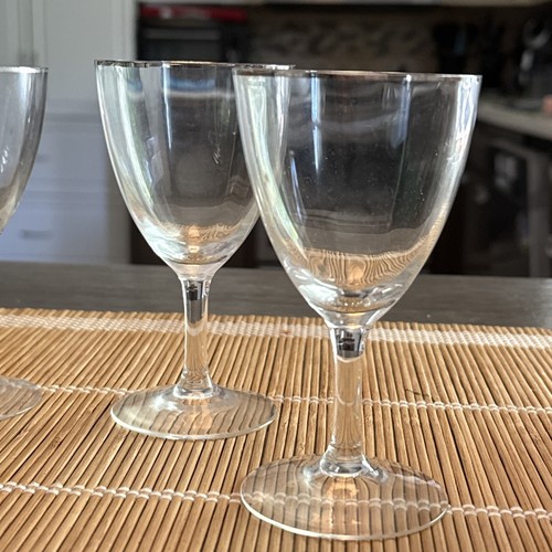 Lenox Montclair Crystal Platinum Trim Flutes Lot Of 4 - Picture 2 of 7