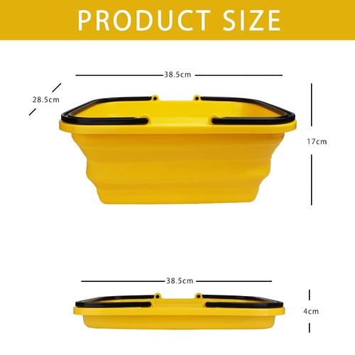 Collapsible 10L Wash Bucket for Car Washing, Kitchen, Picnic, Dishes and Pers... - Picture 3 of 7