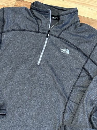 The North Face Men’s Quarter Zip Gray Size XL Pullover - Picture 2 of 4