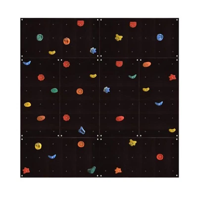 GARTENPIRAT Kletterwand Outdoor mit Klettersteinen und Montagematerial für Kinder Erwachsene