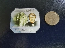 Thomas Edison American inventor Mocambique 2011 Perforated Stamp