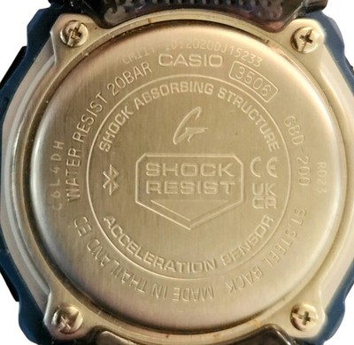 Casio G-Shock G-SQUAD 3506 Phone Link Activity Track Bluetooth GBD