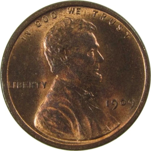 1909 VDB Lincoln Wheat Cent Uncirculated Mint State Penny SKU:I26208