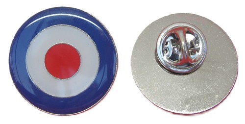 RAF Target Mod Pin Badge Mods Bullseye Scooter Vespa Lambretta - Photo 3 sur 4