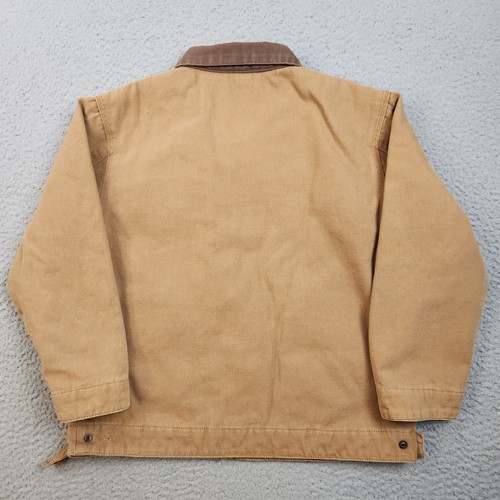 Vintage Detroit Style Jacket Boys 7T Workwear Quilted Lined Canvas Coat Corduroy - Picture 6 of 9