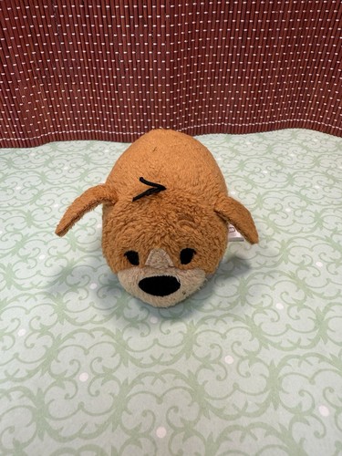 Disney Store Tsum Tsum Bruno Cinderella 3,5 Zoll Mini Plüsch braun Hund Bluthund