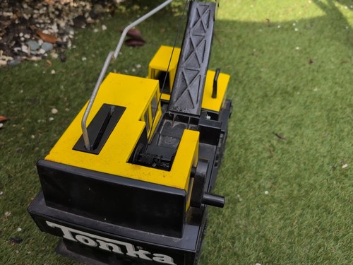 Vintage 1980s Tonka Mighty Diesel Crane Truck –Metal Construction –Working, Rare - Picture 5 of 24