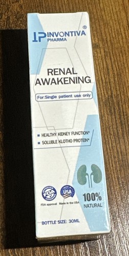 Invontiva Pharma Renal Awakening 30ml Klotho Protein Nierenregeneration NEU Tropfen