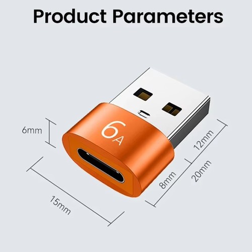 Confezione da 1-3 Adattatore da USB C a USB 3.0, Convertitore Tipo C Femmina ad A Maschio, 5Gbps - Foto 10 di 19