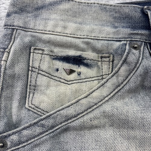 Guess Jeans Men’s 34x32 Modern Ripped Moto Knees Distressed Light Wash Urban - Picture 3 of 8