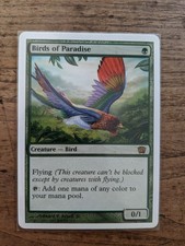 MTG Birds of Paradise  – 8th Edition - Magic the Gathering Card - Excellent