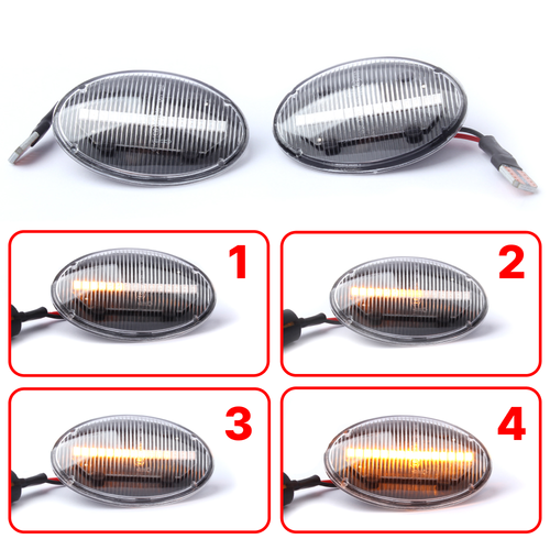 For Holden Barina 2001-2011 2x Clear Side Marker Guard Indicators Flasher Lights - Picture 3 of 18