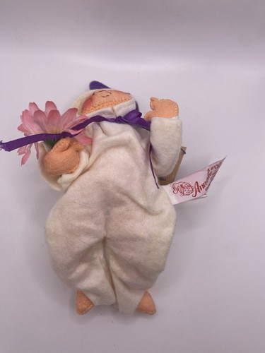 Annalee 90 Conejito de Pascua Niño Bebé Sentado O Gateando De Colección 1985 Con Etiquetas Hecho en EE. UU. - Imagen 11 de 15
