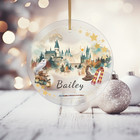 Harry Potter Personalized Christmas Ornament, Hogwarts Holiday, Potter Ornament