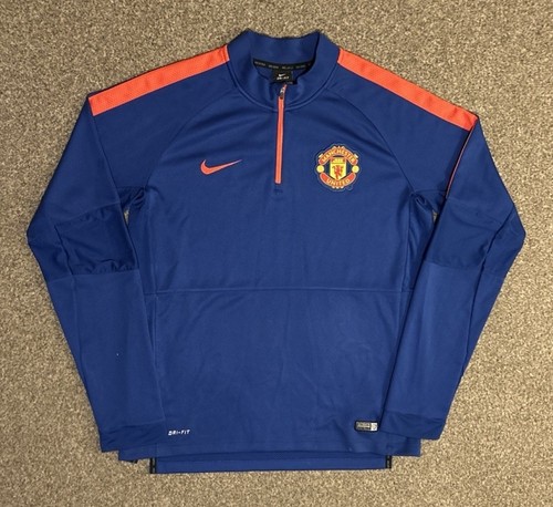 Camiseta de Entrenamiento Nike Manchester United 1/4 Cremallera, Grande, Excelente Estado - Imagen 1 de 4