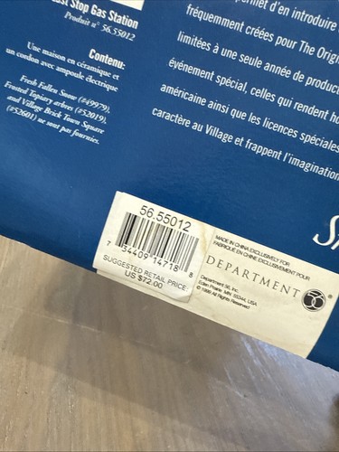 Dept 56 Snow Village Last Stop Gas Station 56.55012 W/ Box Light Gas Pumps - Picture 17 of 24