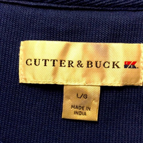 Cutter & Buck Blue Cotton V-Neck Sweater Vest . L - Picture 2 of 4