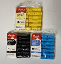 Annie Snap-On Magnetic Rollers Lot of 3 pack: 14x2 Small 1/2 12 Medium 3/4