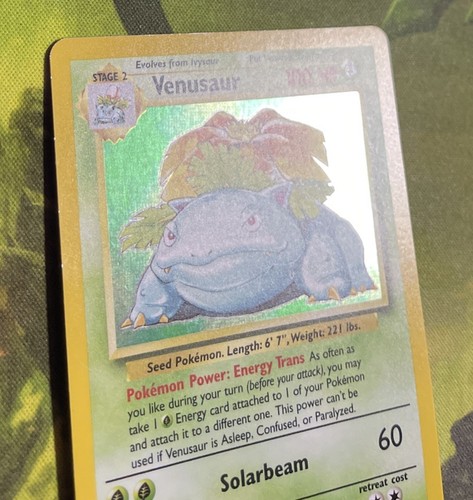 Venusaur Holo 15/102 - Base Set - Near Mint - Picture 5 of 7