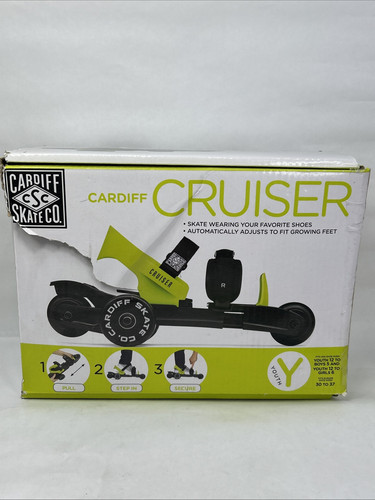 Cardiff Skate Jugend Inline Skates Cruiser verstellbar limette & schwarz