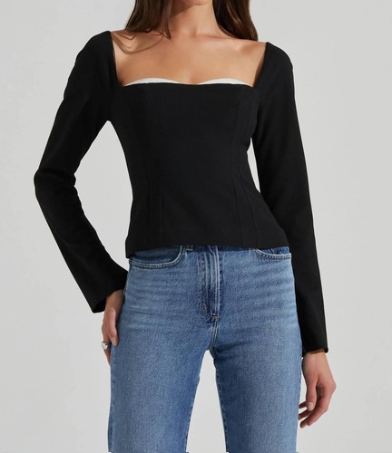 Astr Whitley Top Black