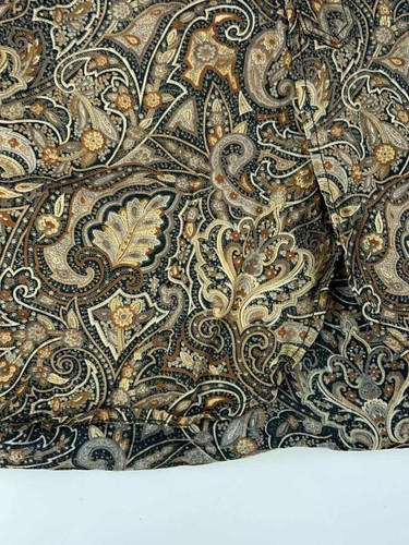 Engineered Garments Long Sleeve Shirt M Cotton Brown Paisley Used - Picture 8 of 9