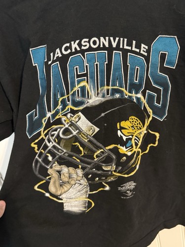 Vintage T-Shirt Artex Sportswear Jacksonville Jaguars 1995 Gr. XL schwarz - Bild 2 von 8