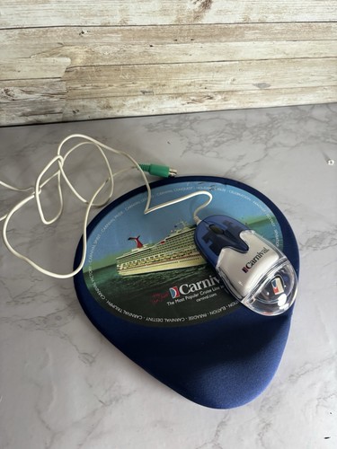Carnival Cruise Ship Line Mousepad and Mouse Good Shape Unique See Photos - Picture 5 of 8