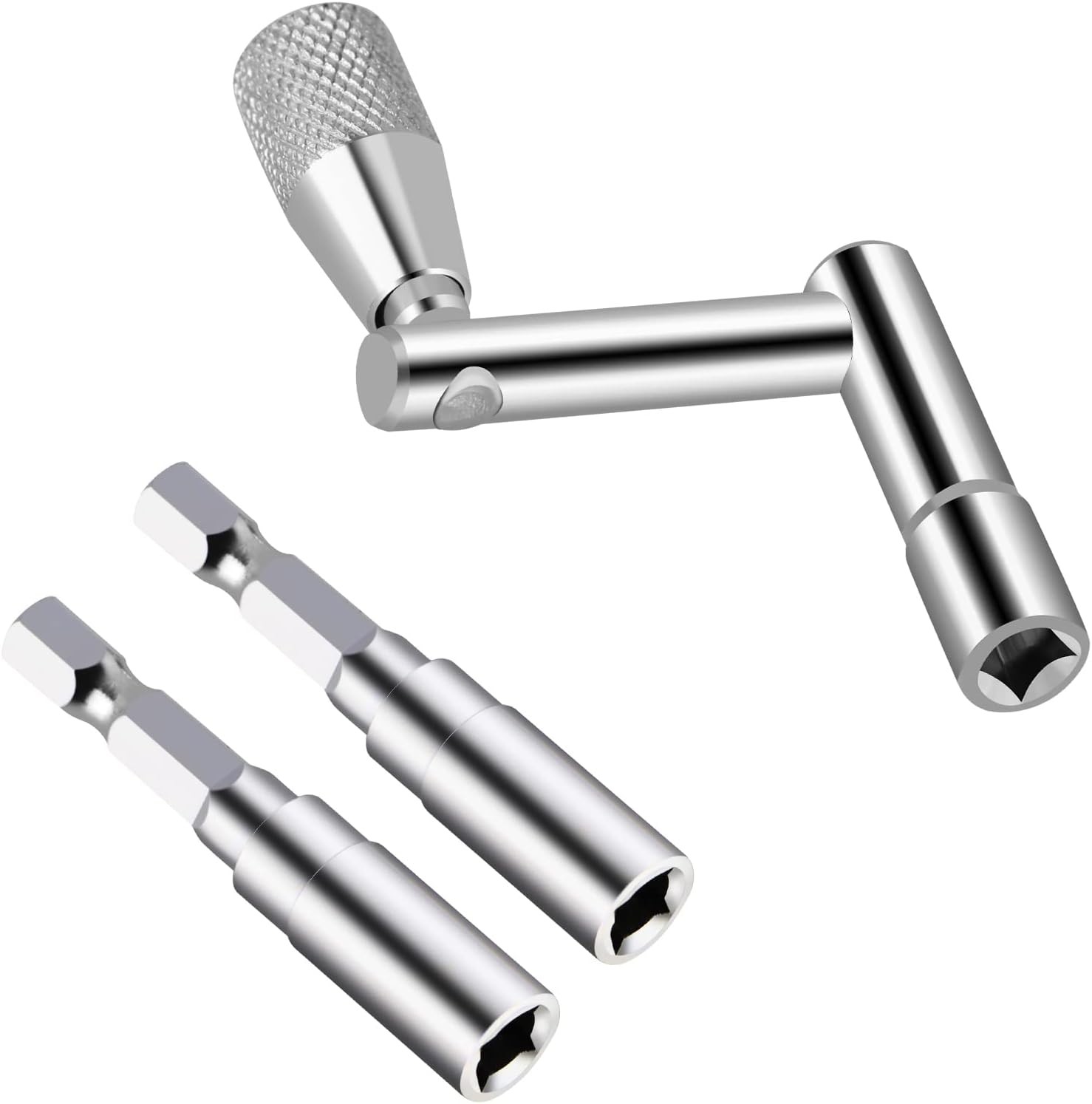 EASTROCK Drum Key Drill Bit Tuning 3pcs 1-2, Manganese Steel 