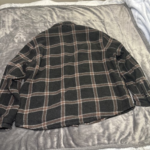 Men’s JACHS New York Large Flannel Wool Blend Sherpa Lined Jacket Sz 3XL (Read) - Picture 8 of 9